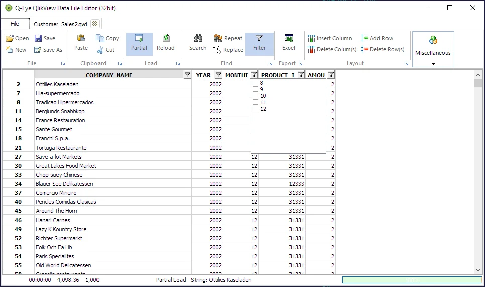 QVD filter and sort QVD files