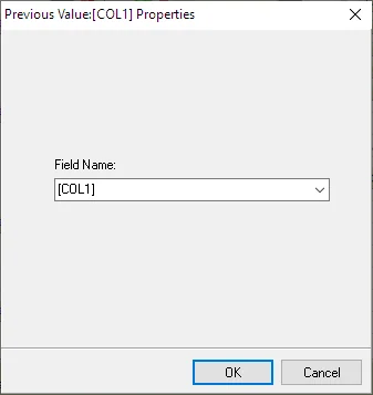 Previous Value transformation function