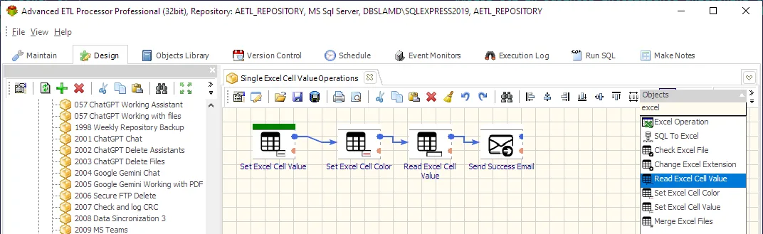 Cell-Level Updates via ETL with Advanced ETL Processor