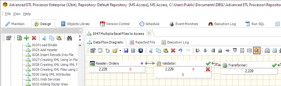 Migrating Data from Excel with Advanced ETL Processor
