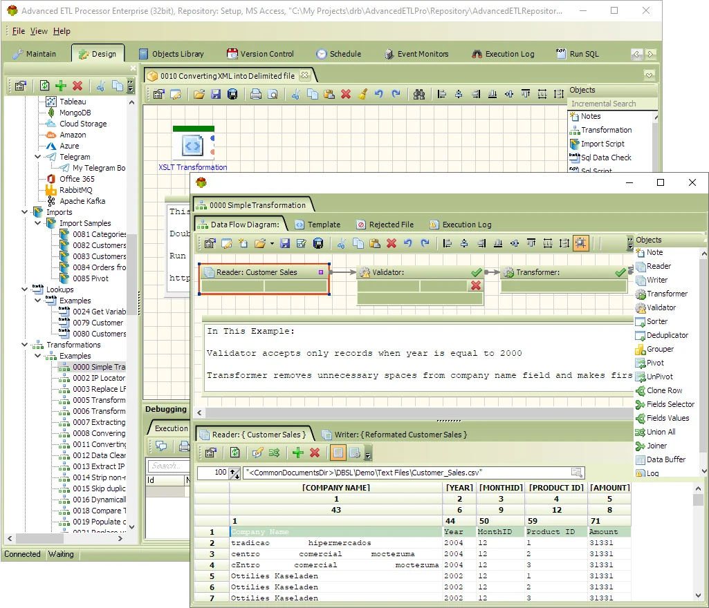 advanced etl processor detached tab