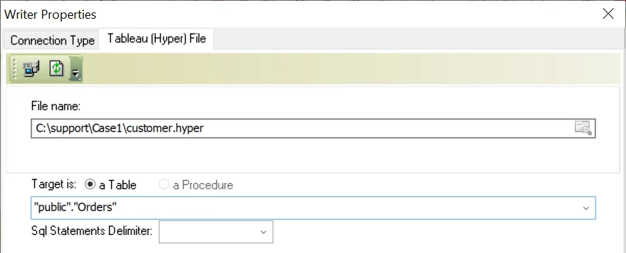 creating hyper table 2