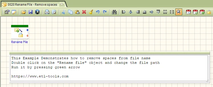 Remove spaces from file name package