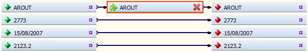Validation result showing record rejected