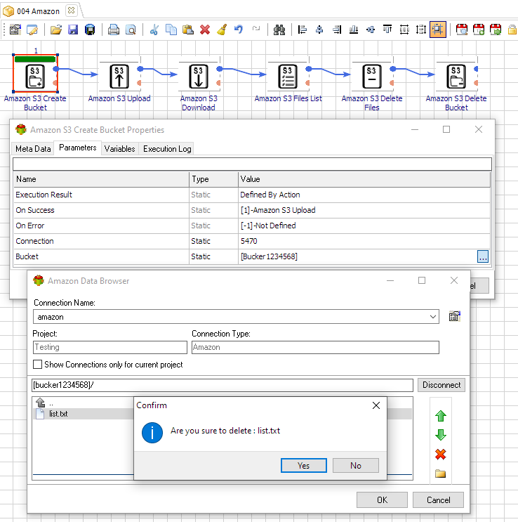 Amazon S3 Storage Browser - Manage and Automate Your Cloud Files workflow in Advanced ETL Processor