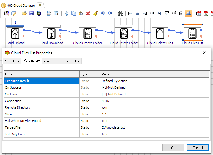 Automatically Create Dropbox Files List workflow in Advanced ETL Processor