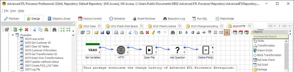 ETL automation with Advanced ETL Processor