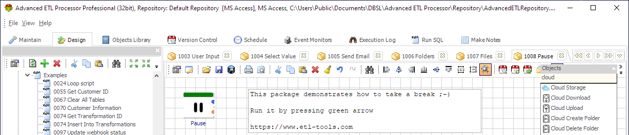 Advanced ETL Processor ETL automation workflow