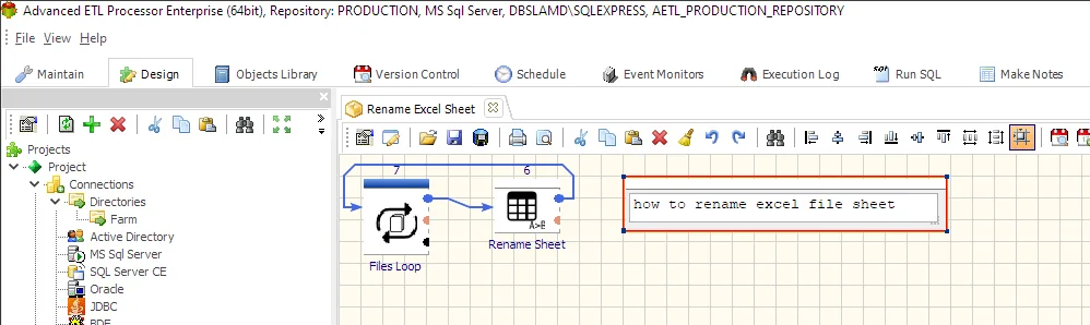Automate Rename Excel Sheet with Advanced ETL Processor