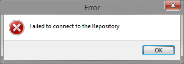 Failed to connect to the repository message in Advanced ETL Processor