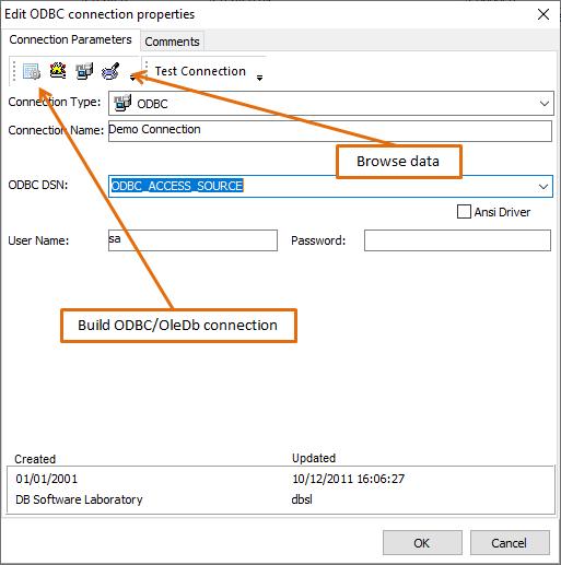 ODBC Connection Properties