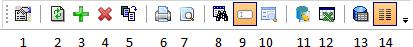 Connections toolbar