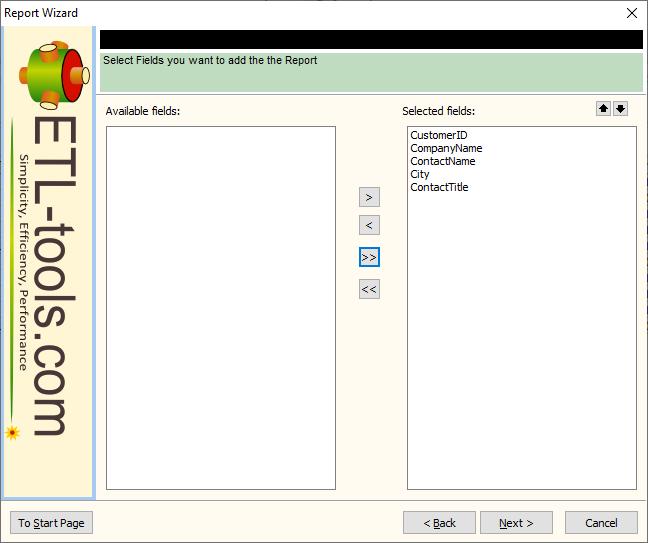 Report Fields