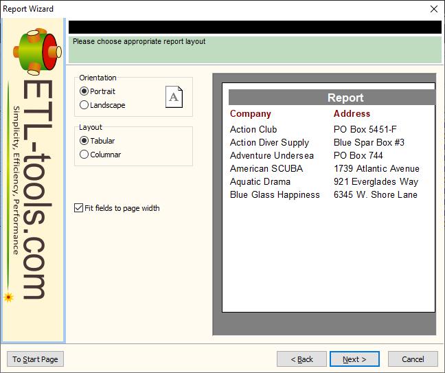 Report Layout