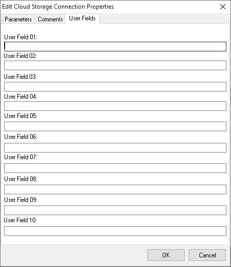 Cloud Storage User Fields