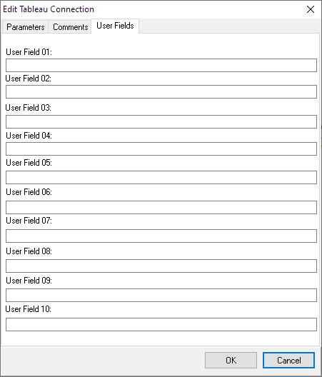 Tableau User Fields
