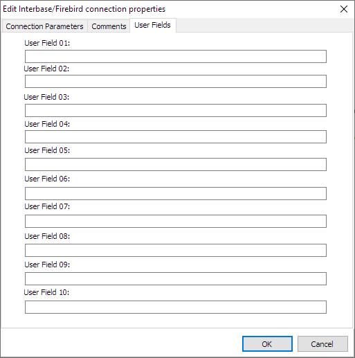 Microsoft SQL Server CE Connection User Fields