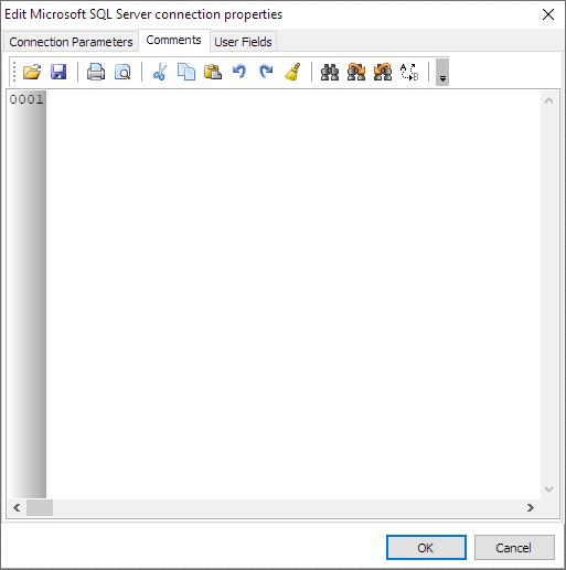 Microsoft SQL Server Connection Comments