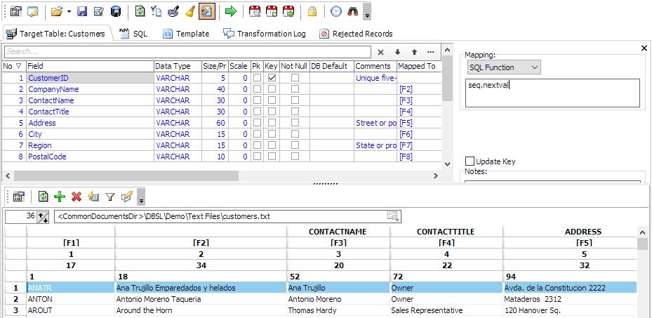 Using Database Specific functions