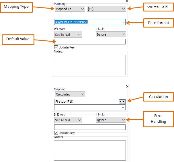 Mapping panel