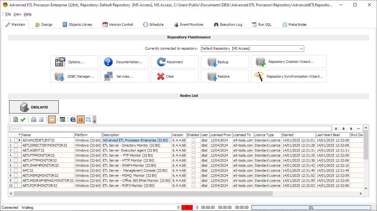 Advanced ETL Processor Enterprise Services