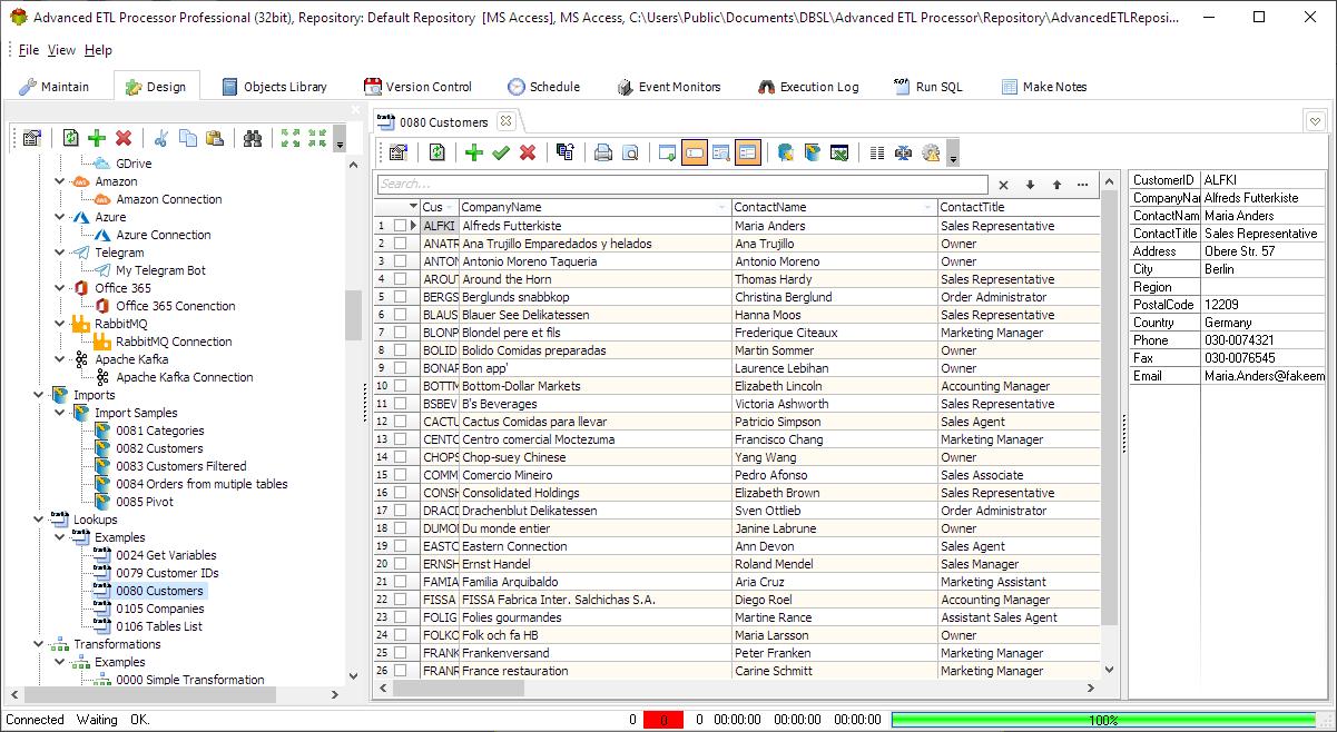 Lookup Data Example