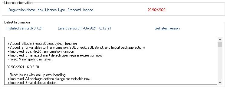 License Information