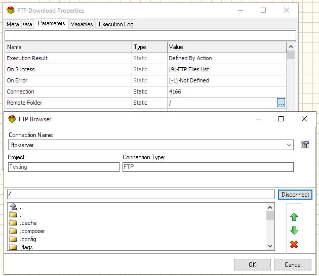 Ftp Download Action - Selecting Remote Directory