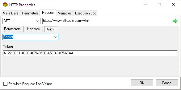 HTTP Action - Request Authentication Bearer