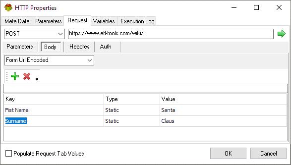 HTTP Action - URL Form Encoded