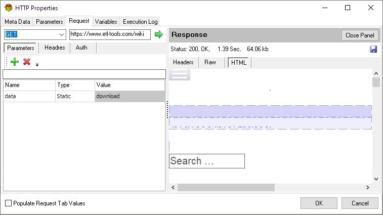 HTTP Action - Response HTML