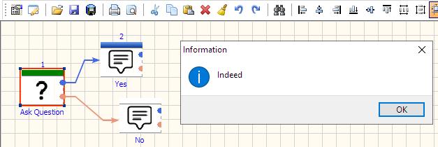Show Message Action - Package example