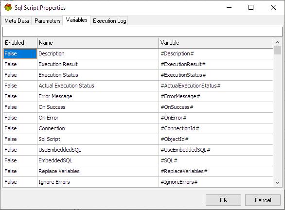 SQL Script Dynamic Action | ETL-WIKI