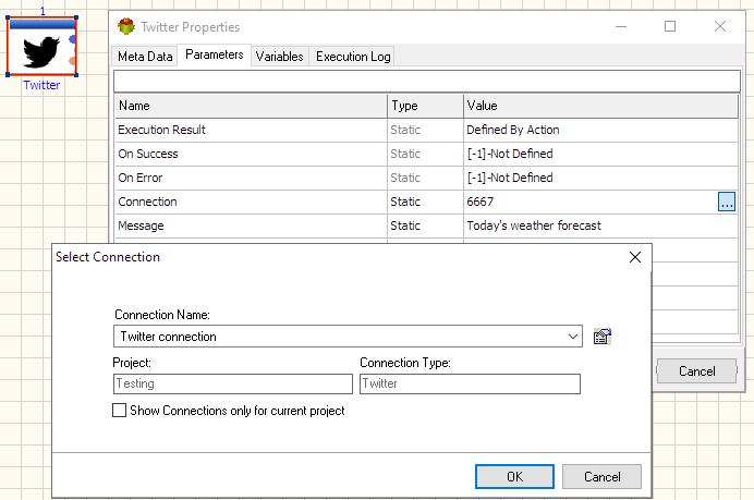 Twitter (X) Action - Editing Twitter (X) Connection Parameter
