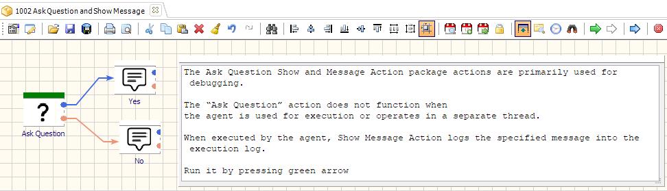Ask Question and Show Message Example