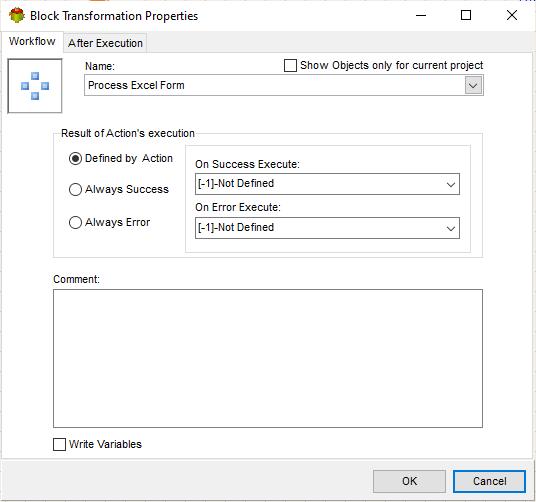 Workflow tab