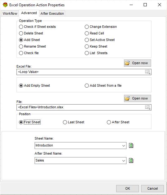 Add Sheet
