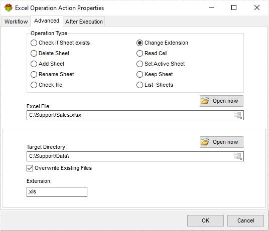 Change Excel File Extension