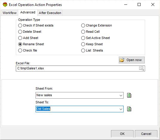 Rename Excel Sheet