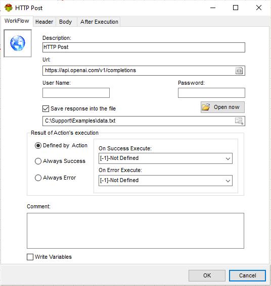 Workflow tab