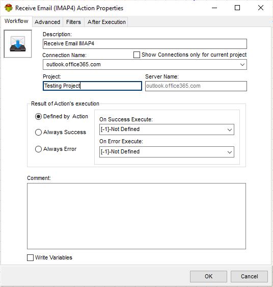 Workflow tab