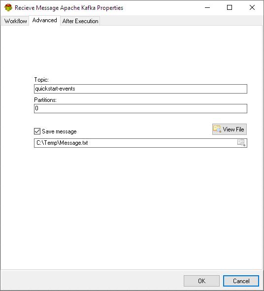 Advanced tab