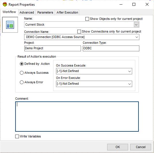 Workflow tab