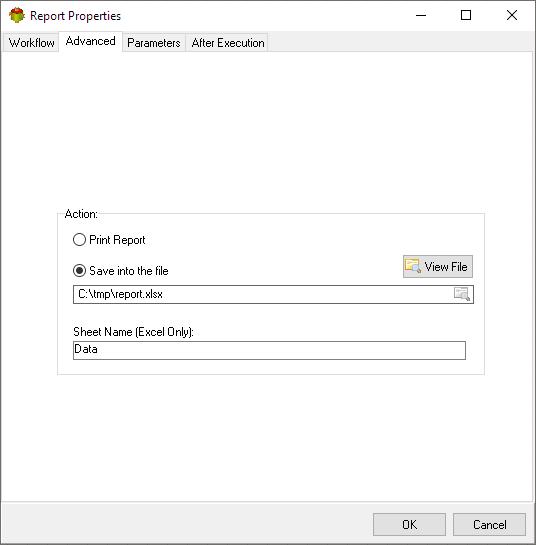 Advanced tab