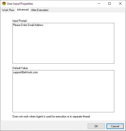 Advanced tab