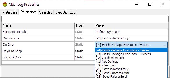 Package Execution Result