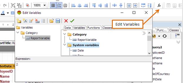 Defining Variables