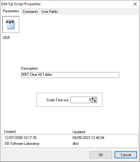 SQL Script Parameters