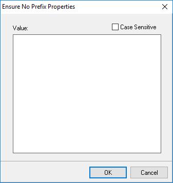 Ensure No Prefix transformation properties