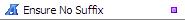 Ensure Suffix transformation function 